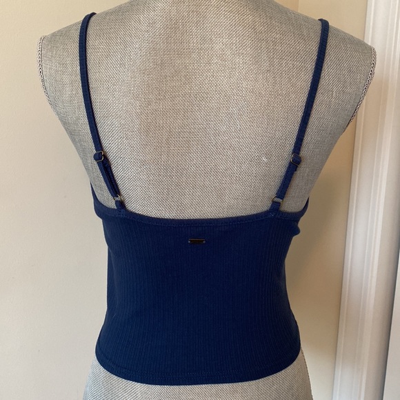 O’Neill Adjustable Crop Tank Top Navy Size XS - Picture 2 of 8